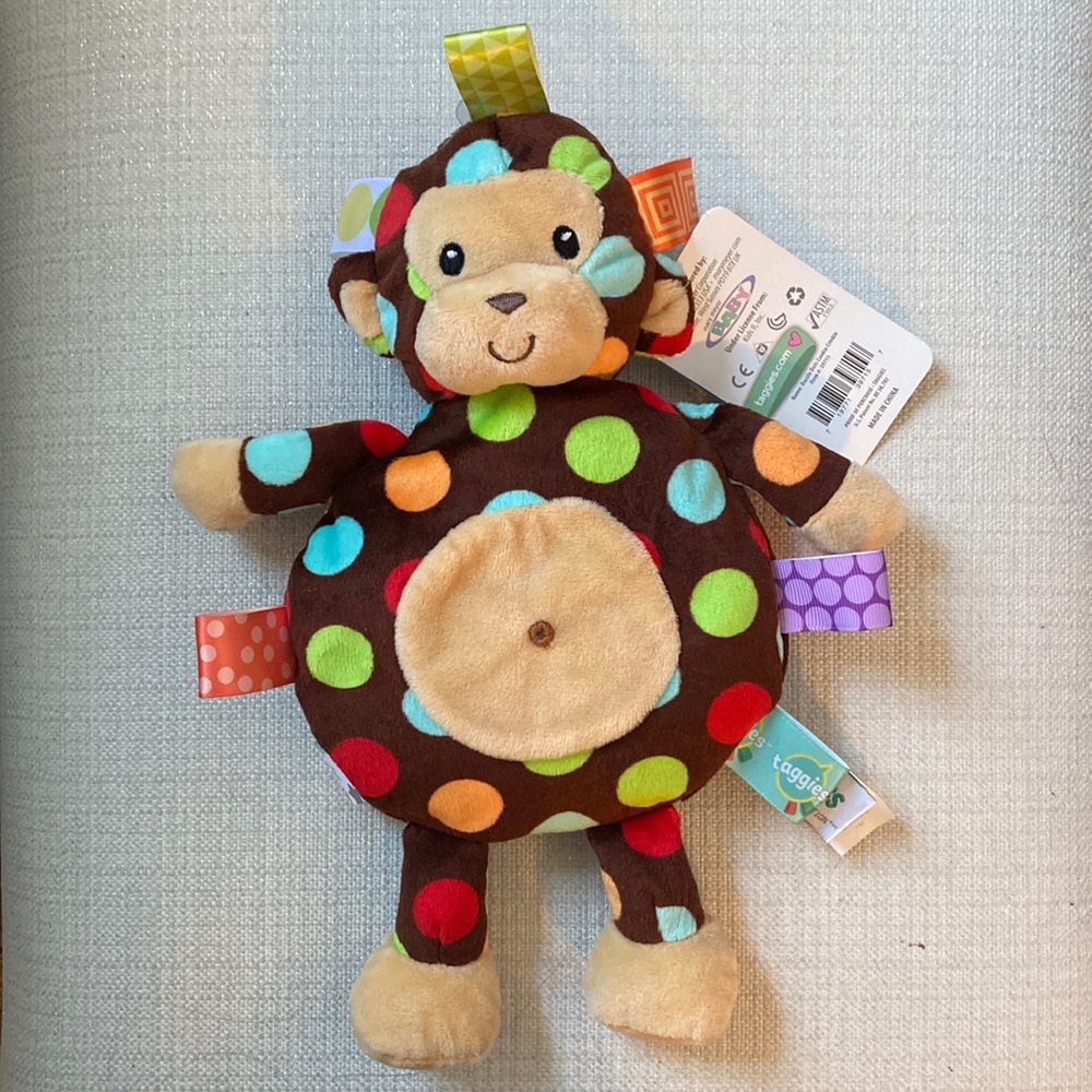 Taggies Dazzle Dots Soft Toy, Monkey